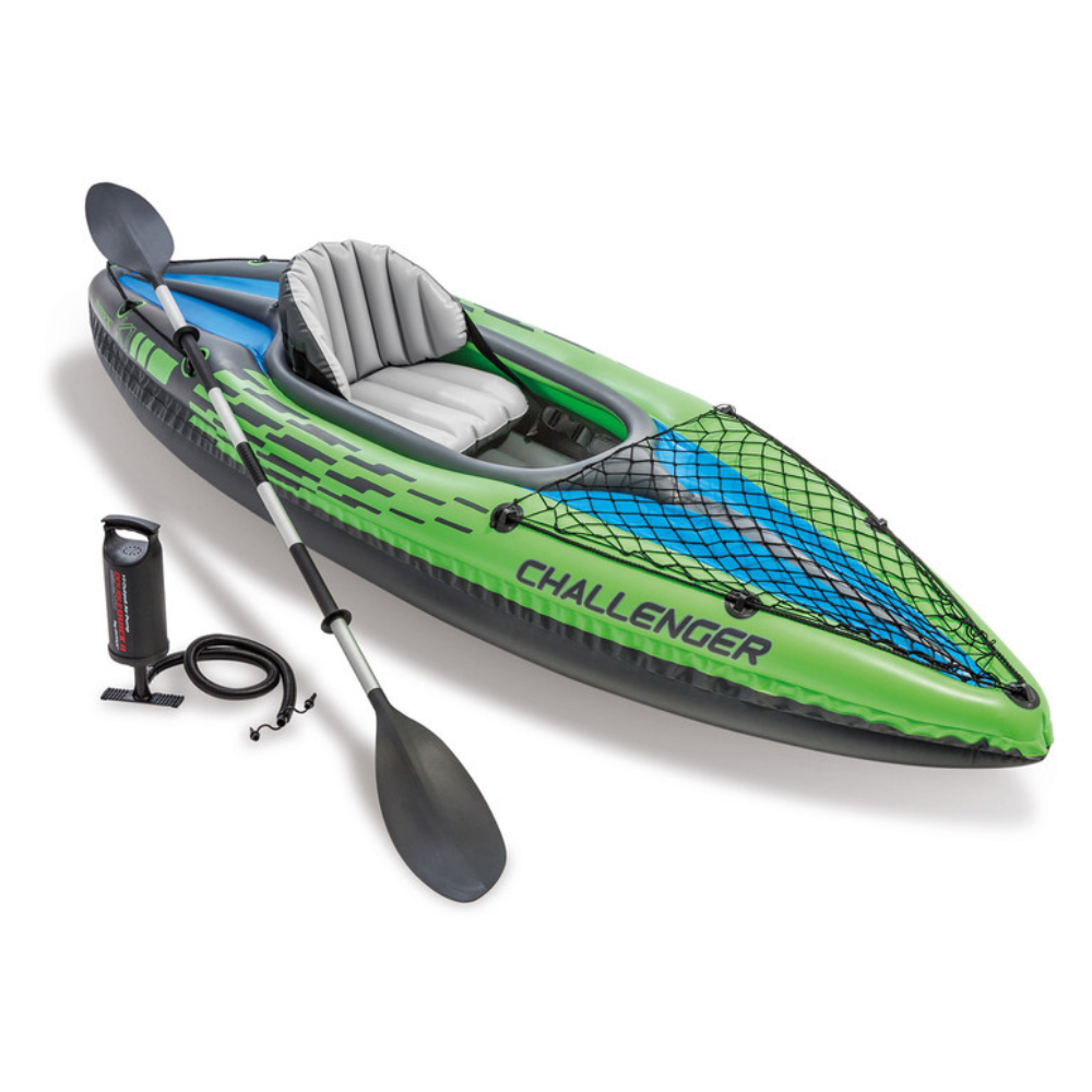 its Intex Challenger K1 an inflatable kayak with some accessories