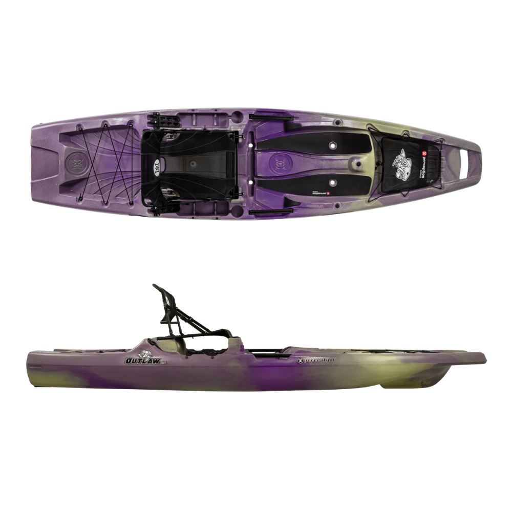 It's a fishing kayak model name Perception Kayaks Outlaw 11.5